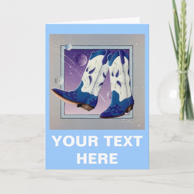 Grußkarte, Note Card - Electric Slide Cowboy B Karte (Vorderseite)