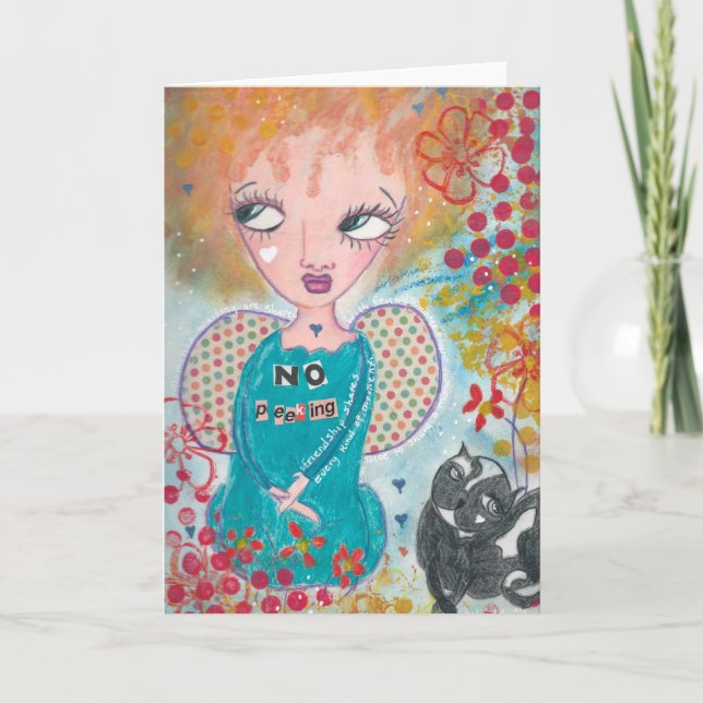 Grußkarte ohne Pinkeln Karte (Vorderseite)