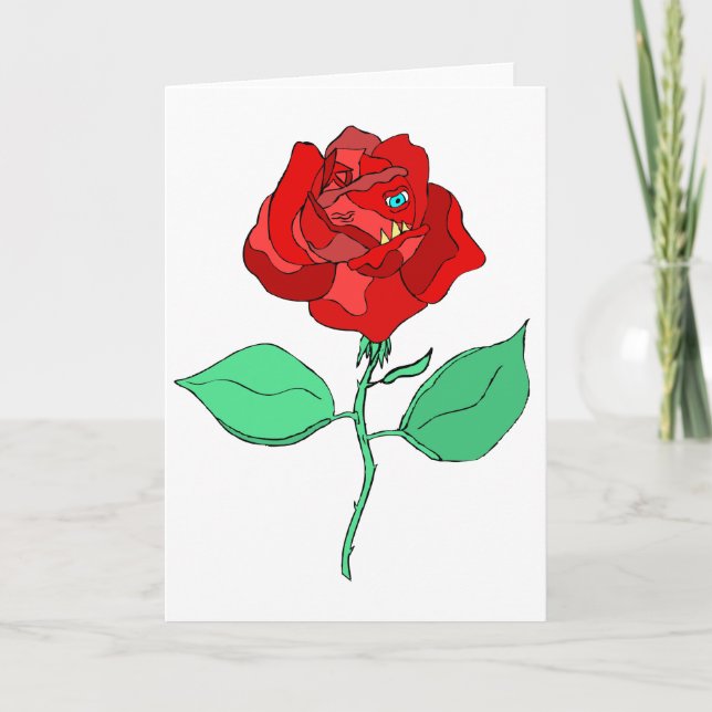 Grußkarte ohne Rose Karte (Vorderseite)