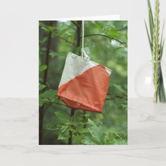 Grußkarte - Orientierungsflagge Karte (Vorderseite)