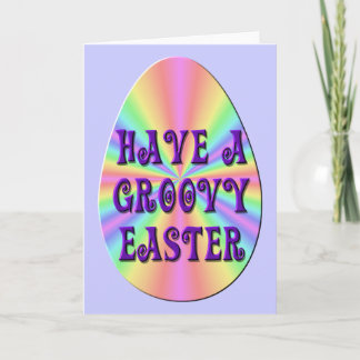 Grußkarte - Ostern - "Haben Sie ein Groovy Oaster" Feiertagskarte
