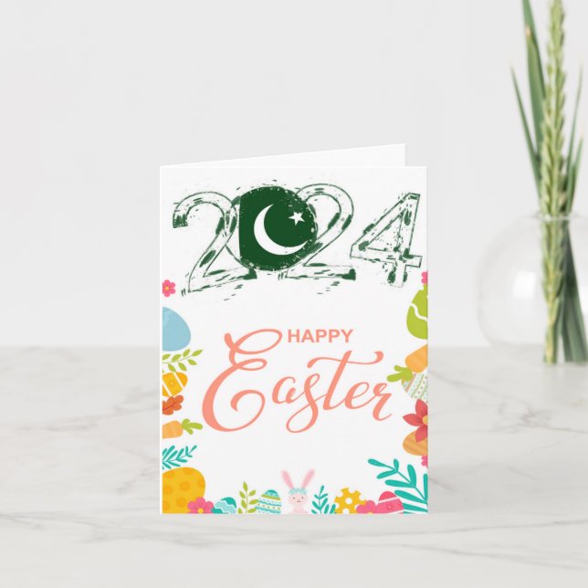 Grußkarte "Pakistan" für Ostern 2024 Karte (Vorderseite)