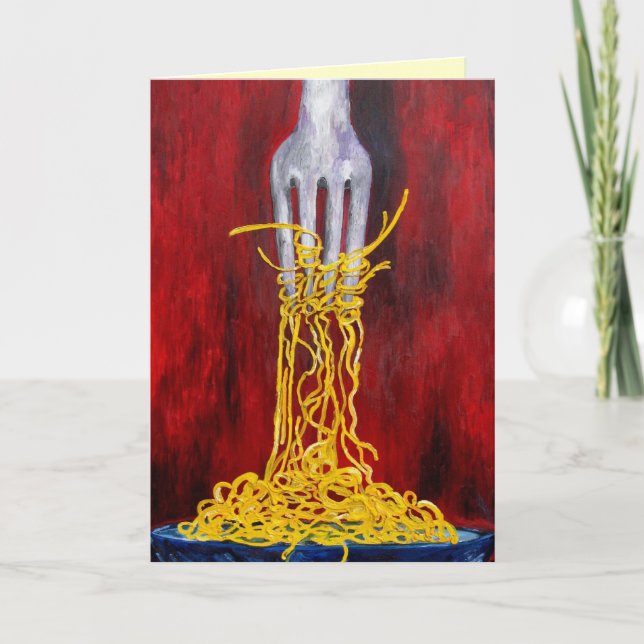 Grußkarte Pasta Karte (Vorderseite)