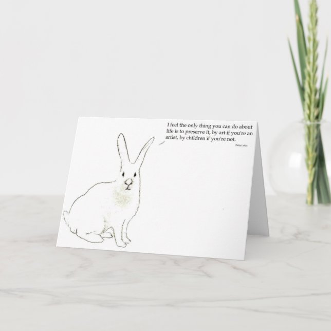 Grußkarte Philip Larkin Karte (Vorderseite)