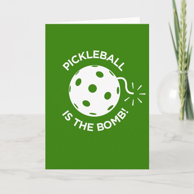 Grußkarte - PICKLEBALL IST DER BOMB! Karte (Vorderseite)