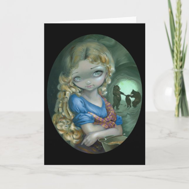 Grußkarte "Portrait of Goldilocks" Karte (Vorderseite)