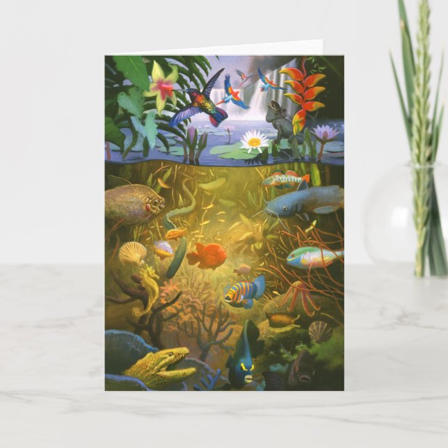 Grußkarte Rainforest Wildlife Karte (Vorderseite)