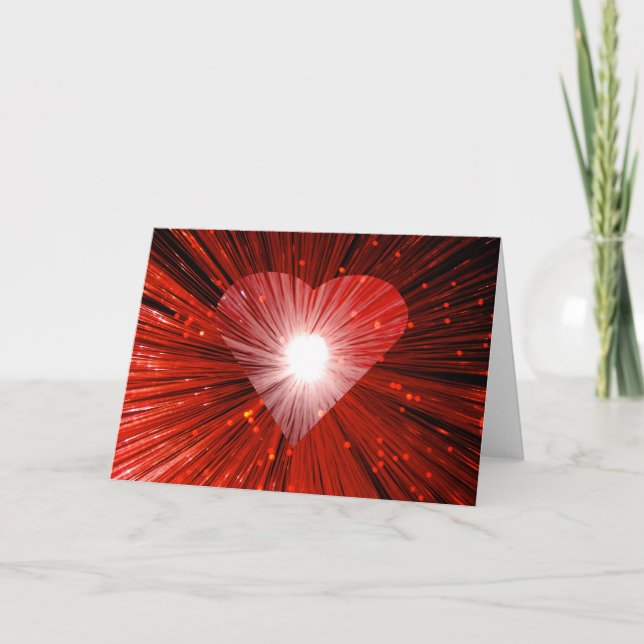 Grußkarte Red Heart Karte (Vorderseite)