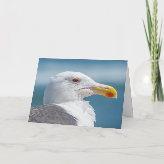 Grußkarte - Regaler Schädel Karte (Vorderseite)
