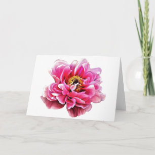 Grußkarte Rosa Peony Karte