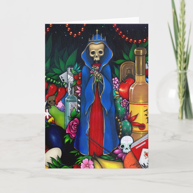 Grußkarte "Santa Muerte" Karte (Vorderseite)