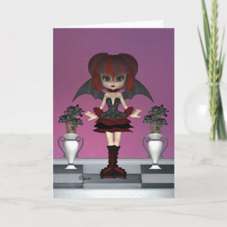 Grußkarte "Schwarze Rose" Karte