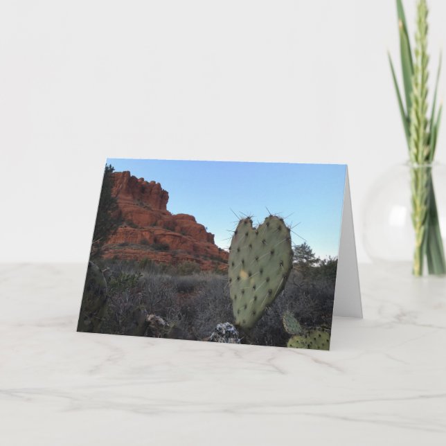 Grußkarte Sdona cactus (Liebe ist überall) Karte (Vorderseite)