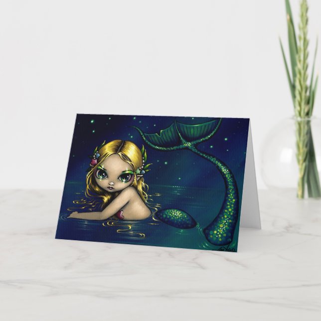 Grußkarte "Shimmering Mermaid" Karte (Vorderseite)