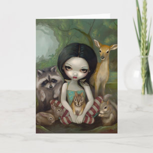 Grußkarte "Snow White and your Animal Friends" Karte