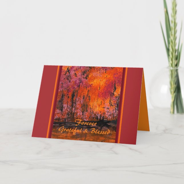 Grußkarte Splendor Fall Karte (Vorderseite)