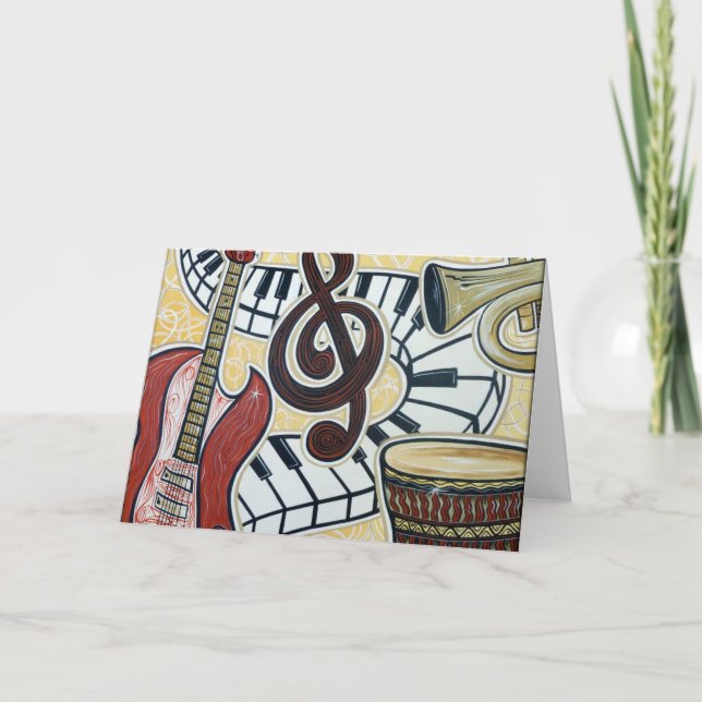 Grußkarte stimmen karte (Vorderseite)