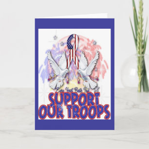 Grußkarte "Support Our Troops" Karte