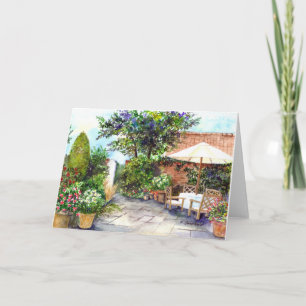 Grußkarte - Terrasse des Herrenhaus Karte