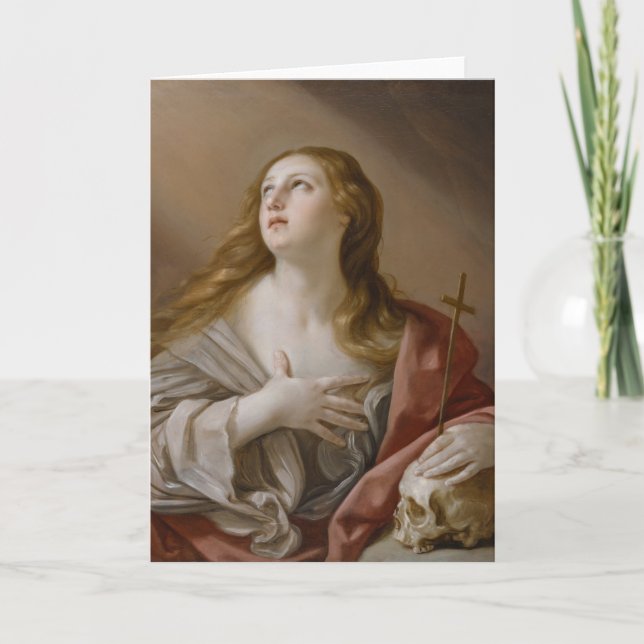 Grußkarte "The Penitent Magdalene" Karte (Vorderseite)