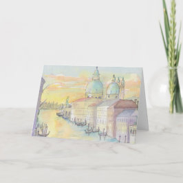 Grußkarte "Venice Watercolor Sketch/Italien" Feiertagskarte