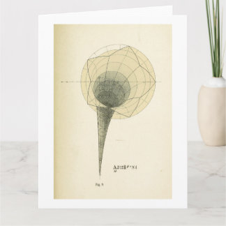 Grußkarte Vintag Mathematik Illustration Karte
