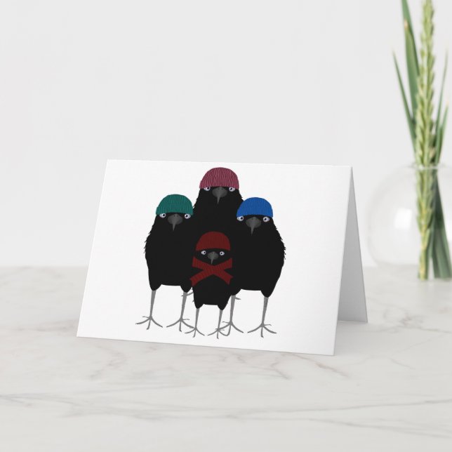 Grußkarte von Chill Crows Dankeskarte (Vorderseite)