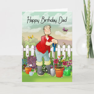 Grußkarte von Papa Gärtner Geburtstag Karte
