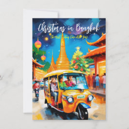 Grußkarte "Weihnachten in Bangkok" Mitteilungskarte