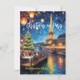 Grußkarte "Weihnachten in Paris" Mitteilungskarte
