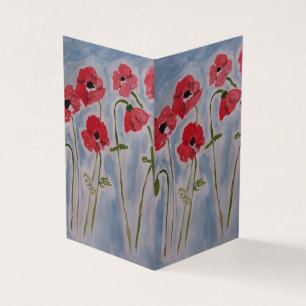 Grußkarte "Wild Red Poppies"