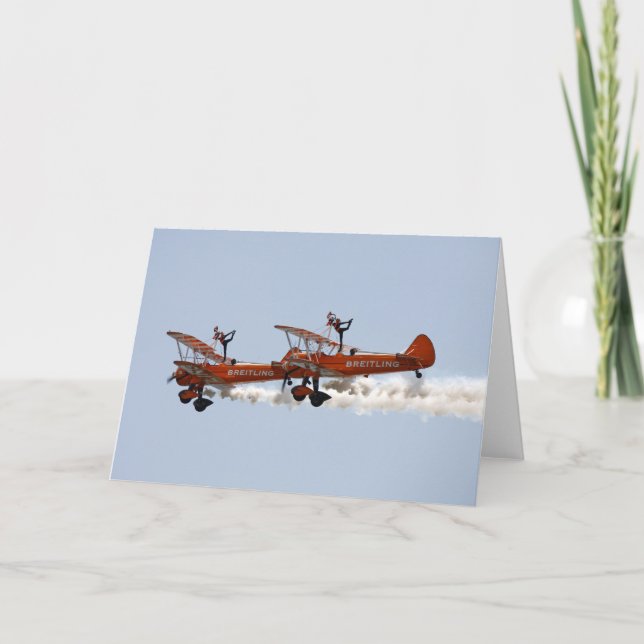 Grußkarte - Wing Walkers Karte (Vorderseite)