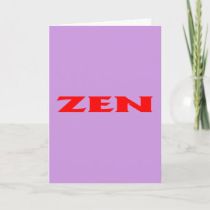 Grußkarte Zen red lilac Karte