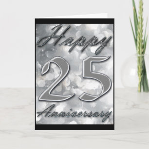 Grußkarte zum 25. Jubiläum Karte