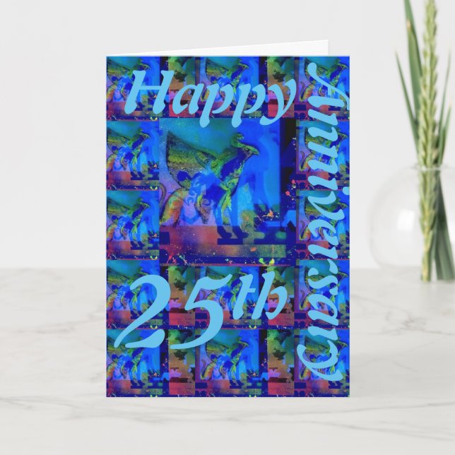 Grußkarte zum 25. Jubiläum Karte (Vorderseite)