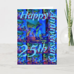 Grußkarte zum 25. Jubiläum Karte