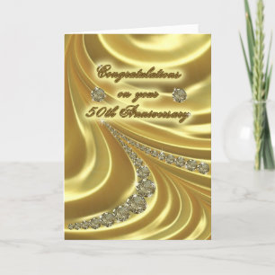 Grußkarte zum 50. goldenen Hochzeitstag Karte