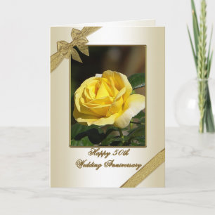 Grußkarte zum 50. Hochzeitstag Karte