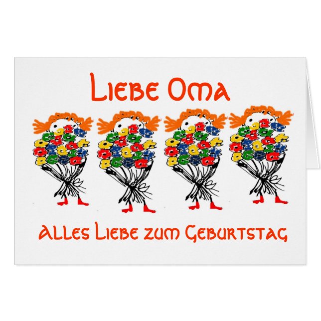 Grußkarte zum Geburtstag (Vorderseite (Horizontal))