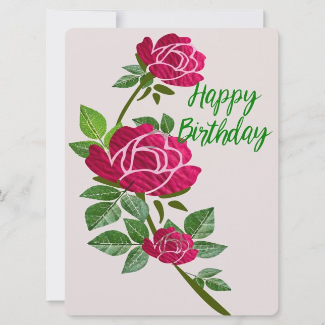 Grußkarte zum Geburtstag Feiertagskarte (Vorderseite)