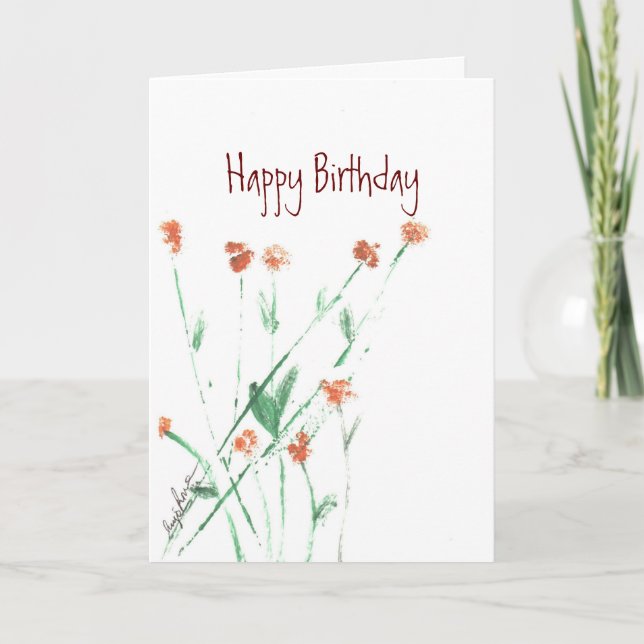 Grußkarte zum Geburtstag Karte (Vorderseite)