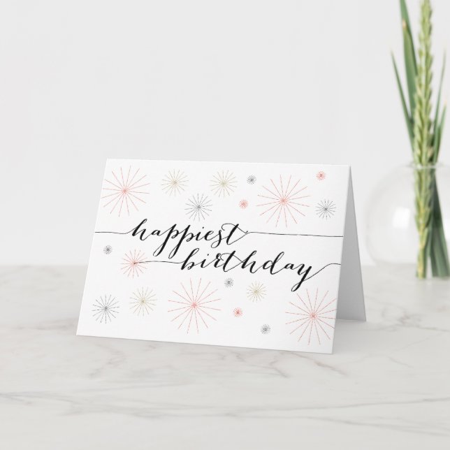 Grußkarte zum Geburtstag Karte (Vorderseite)