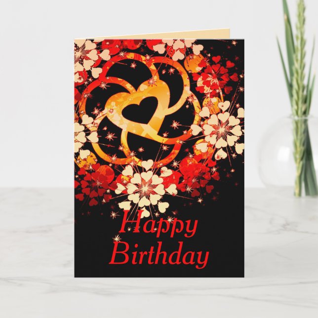Grußkarte zum Geburtstag LoveCircle Karte (Vorderseite)