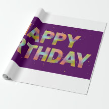 Grußkarte zum Geburtstag mit Mehrfarbiger
