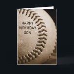Grußkarte zum Geburtstag Son Baseball Karte<br><div class="desc">Das Album "Happy Birthday Son" ist ein echtes Baseball,  das mit den Worten "sepia" getönt ist - perfekt für jeden Baseball liebenden Sohn. Es ist vollkommen anpassbar für Sie,  um Ihre Wünsche zu erfüllen!</div>