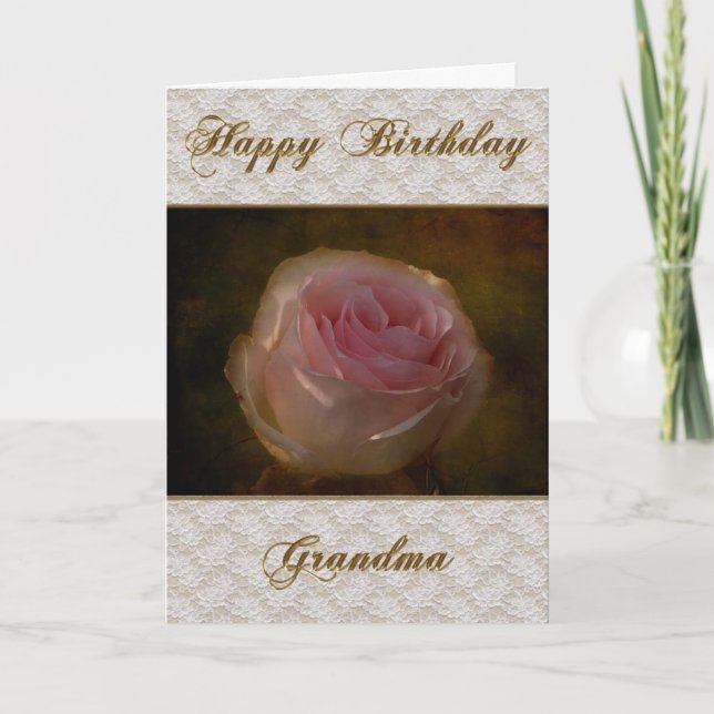 Grußkarte zum Geburtstag von Oma Karte (Vorderseite)