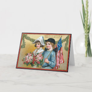Grußkarte zum Vintagen Gedenktag Karte