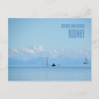 Grußkarten aus dem Norwegischen Ozean Postkarte