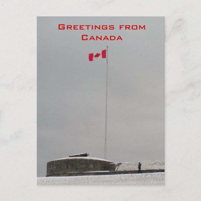 Grußkarten aus Kanada Postkarte (Vorderseite)