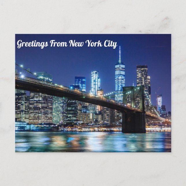 Grußkarten aus New York City Postkarte (Vorderseite)